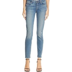 PAIGE Verdugo Ankle Sienna Skinny Size 25 Mid-rise Distressed Stretchy Light